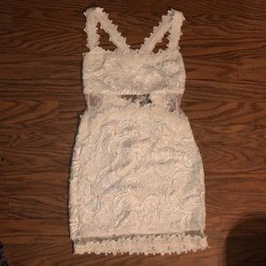 Venus white dress with lace.